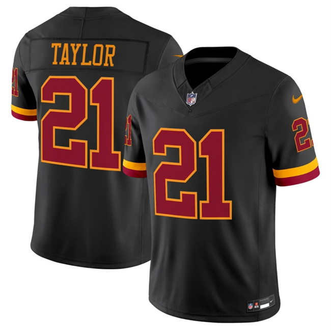 Men's Washington Commanders #21 Sean Taylor Black 2026 F.U.S.E. Hail Raiser Alternate Vapor Limited Stitched Football Jersey